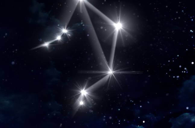 A Libra Sign in the sky