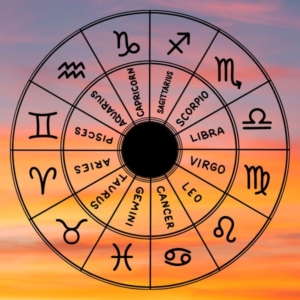 a horoscope chat of the 12 zodiacs in the sunset